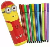 Minions Character Sketch Pens Box With 12 Pens Each Superfine Nib Sketch Pens Best Return Gifts for Birthday for Kids